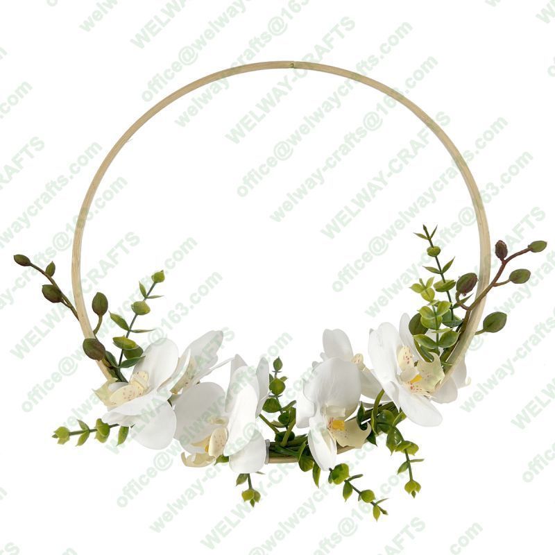 30cm hanging ring with orchid