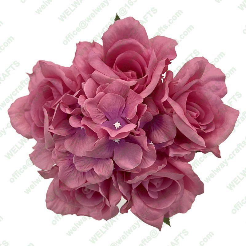 35cm rose hydrangea bouquet