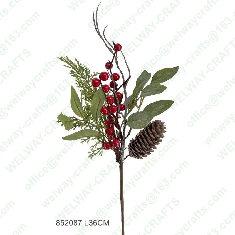 36cm Christmas berry branch