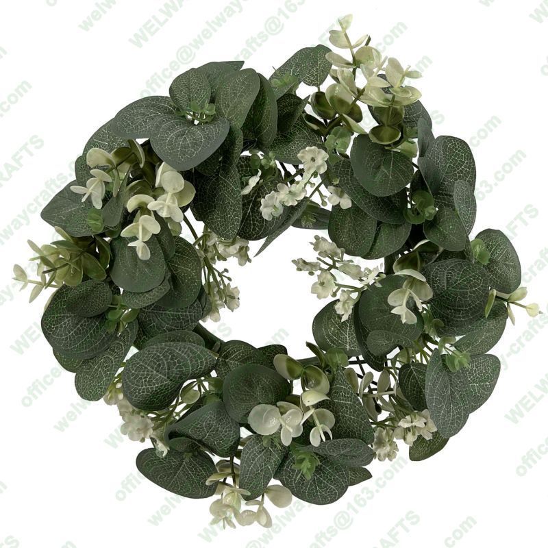 26cm eucalyptus and gypsophila wring