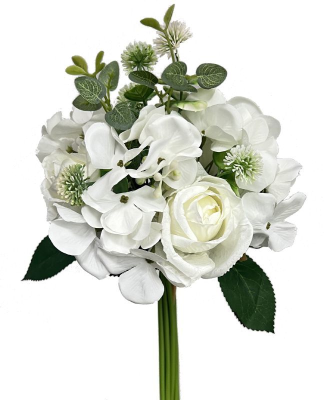 34cm rose and hydrangea bouquet
