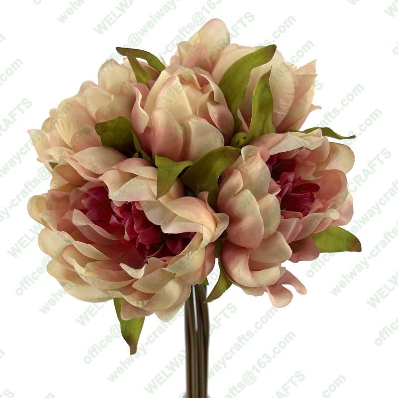 26cm peony bouquet