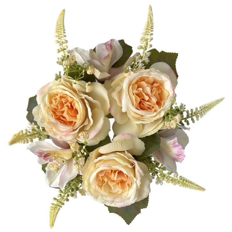 26cm Rose and Cymbidium wreath