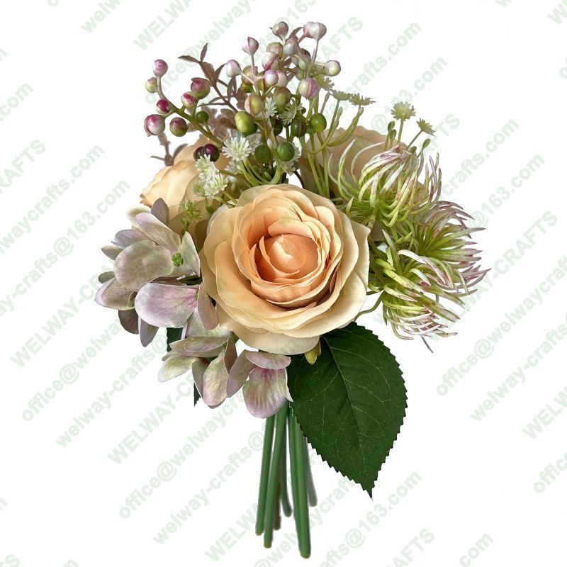 30cm rose hydrangea bouquet