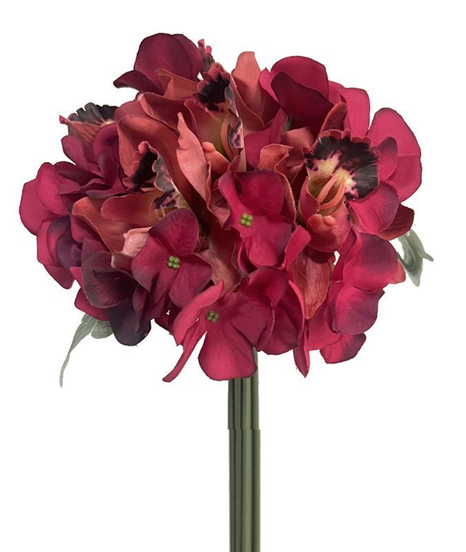 28cm hydrangea and cybidium bouquet