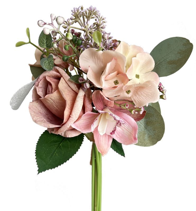 33cm rose cymbidium hydrangea bouquet