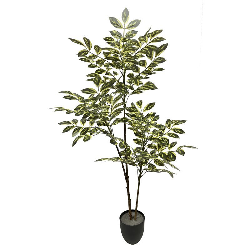 110cm potted bay tree three branches leaves 31pcs