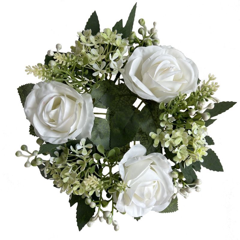 24cm flower wreath