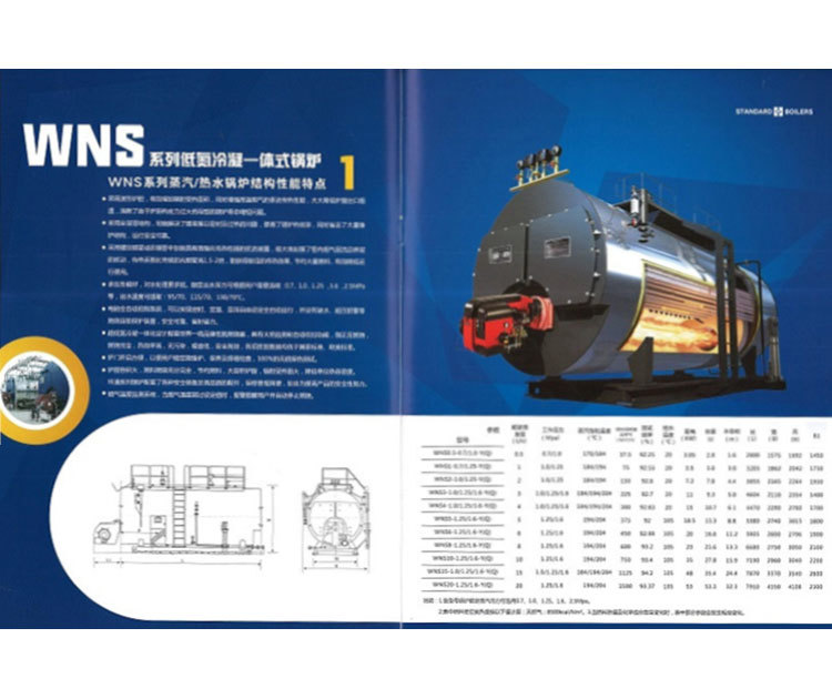 WNS series low nitrogen condensing integrated boiler