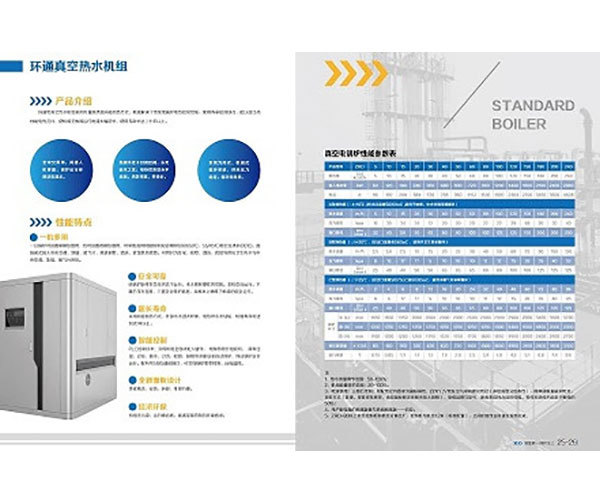 Electric vacuum hot water unit