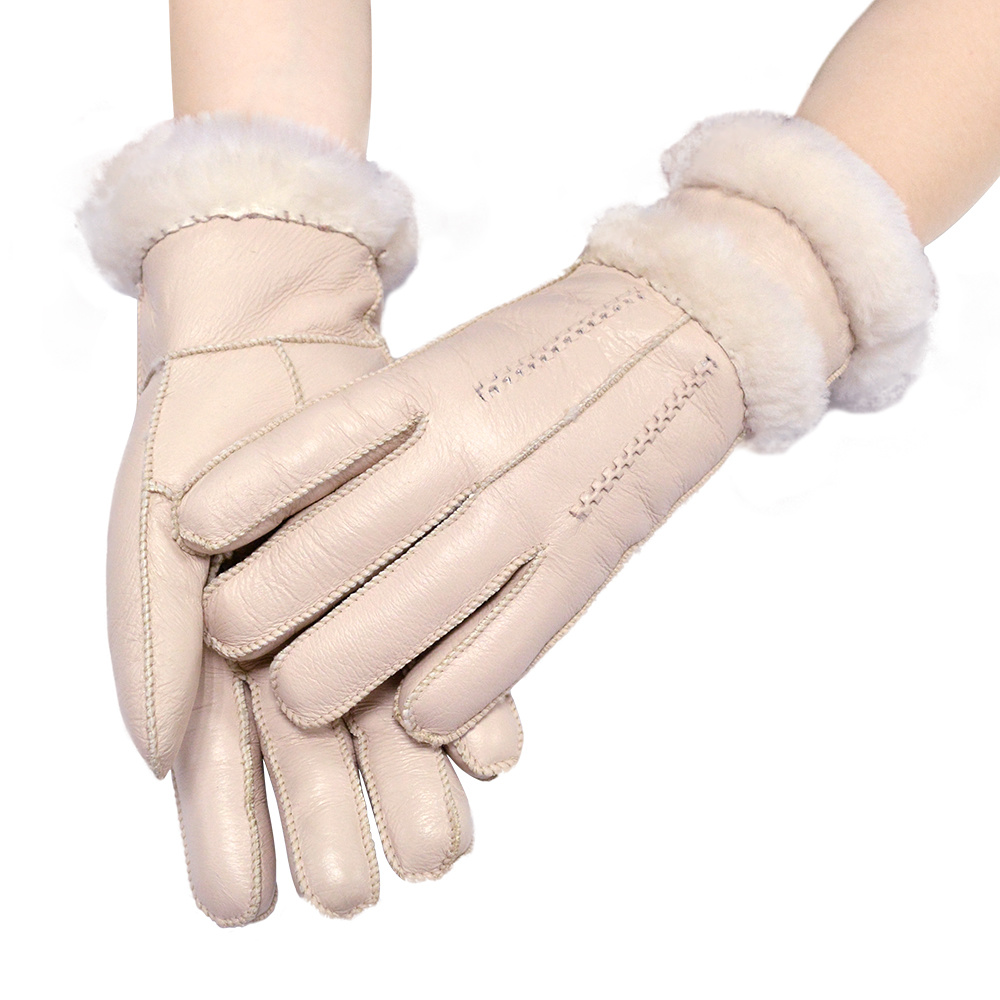 Winter Gloves Sheepskin Leather gloves to Keep Warm