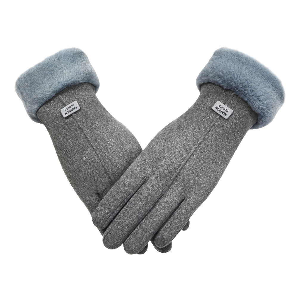 Touch Screen Fashion Gloves Outdoor Winter Warm Suede Gloves Touch Screen Fashion Gloves Outdoor Winter Warm Suede Gloves