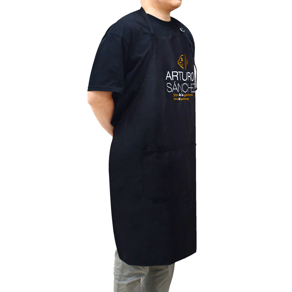 Cotton kitchen cooking long apron with pocket embroidery logo aprons Cotton kitchen cooking long apron with pocket embroidery logo aprons