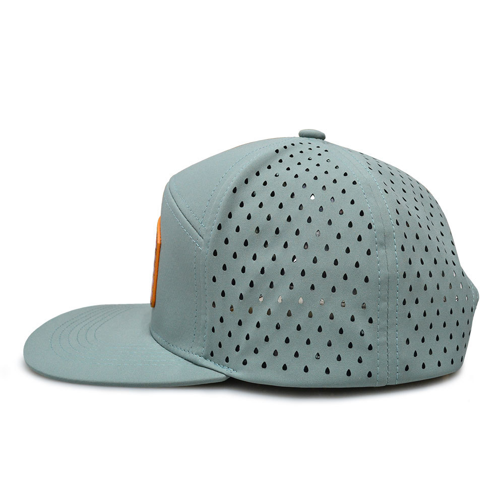 Custom Laser Cut Hole Perforated Snapback Hat Custom Laser Cut Hole Perforated Snapback Hat