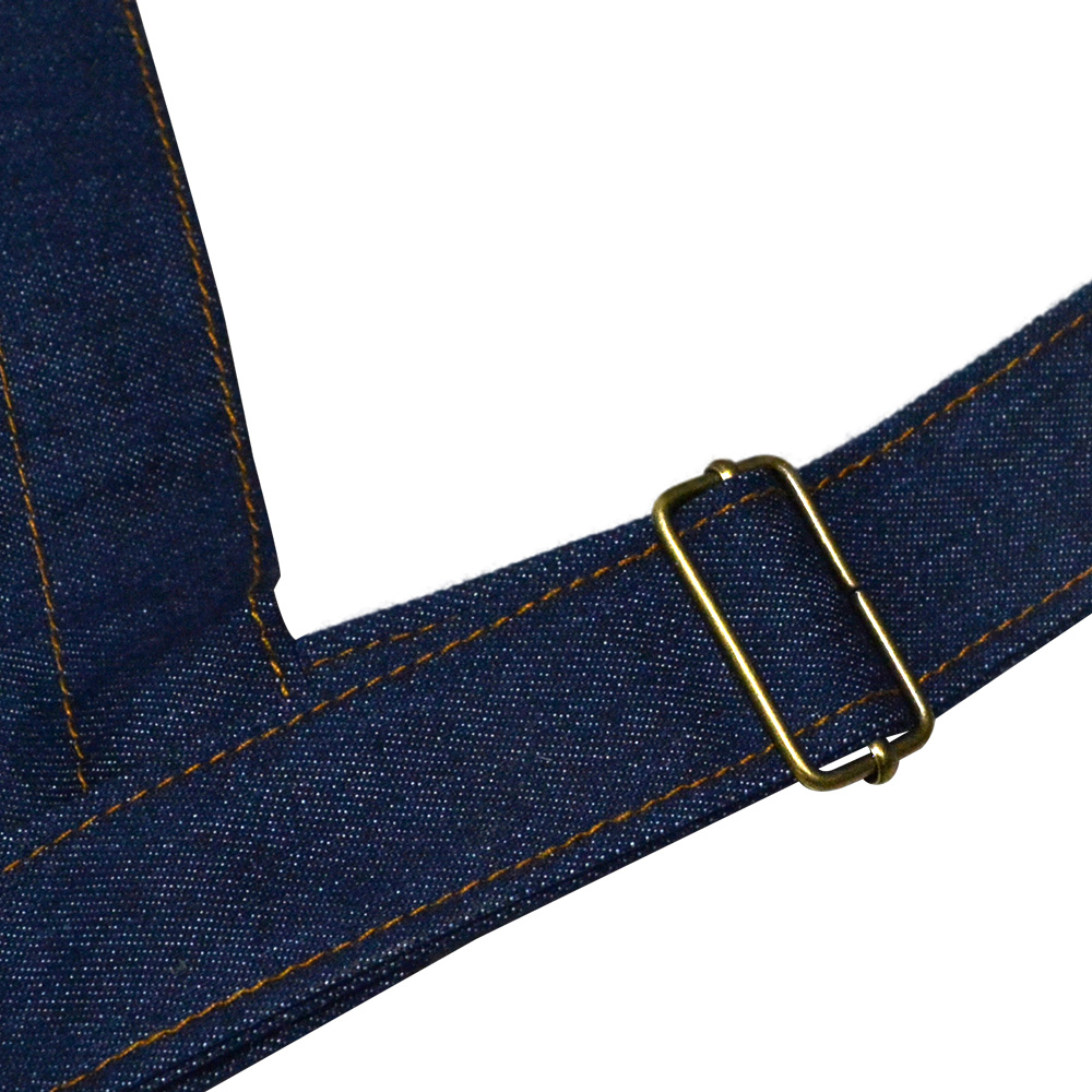 Custom Embroidery or print logo Denim Kitchen Aprons Custom Embroidery or print logo Denim Kitchen Aprons