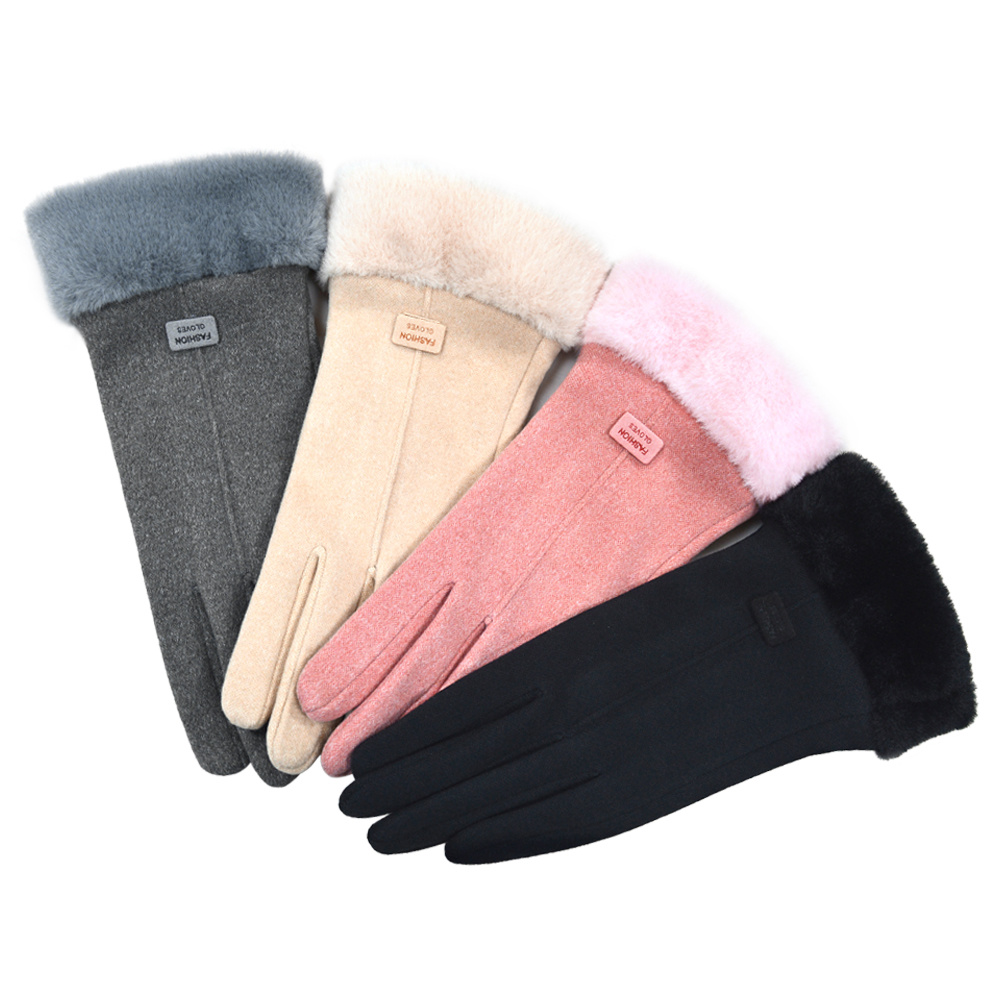 Touch Screen Fashion Gloves Outdoor Winter Warm Suede Gloves Touch Screen Fashion Gloves Outdoor Winter Warm Suede Gloves