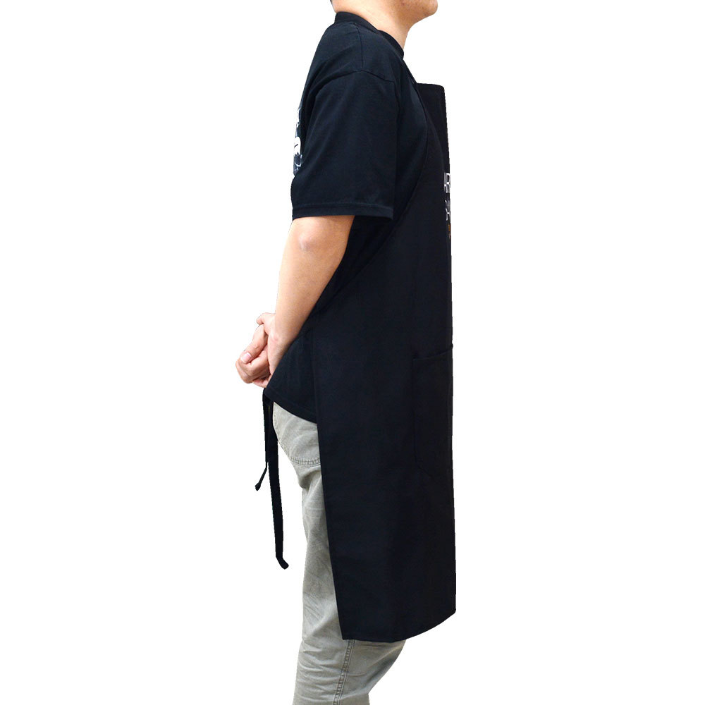 Cotton kitchen cooking long apron with pocket embroidery logo aprons Cotton kitchen cooking long apron with pocket embroidery logo aprons