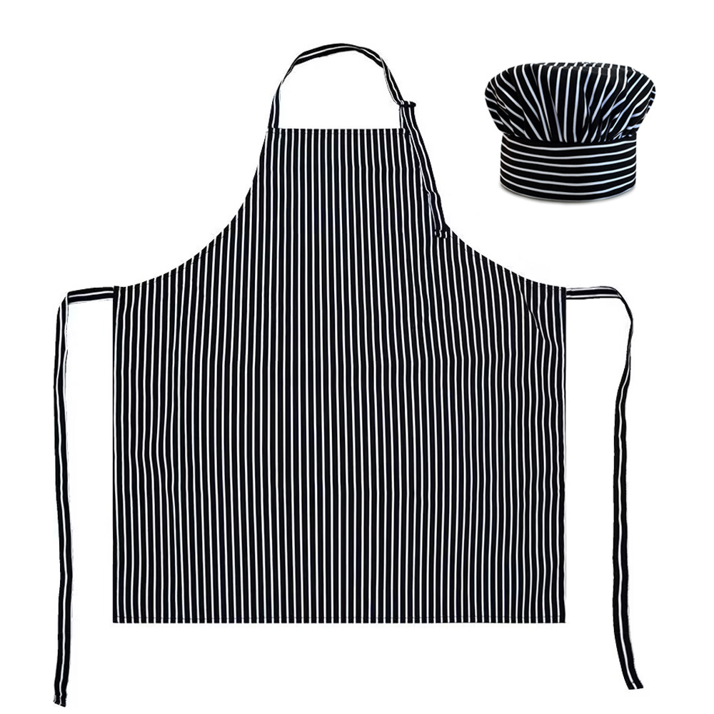 Cleaning Tools Accessories Cooking Kitchen Apron and Chef Hat Set