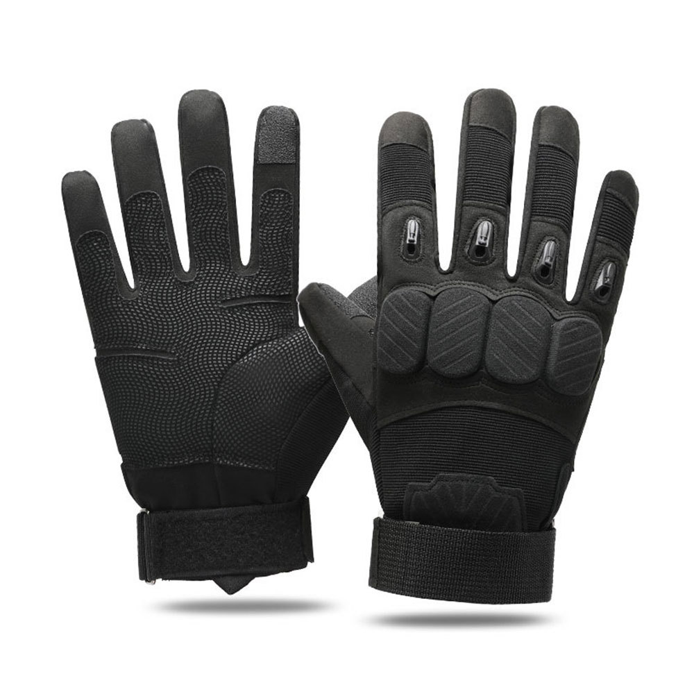 Custom Touch Screen Full Finger Protective Safety Anti-Slip Outdoor Motorcycle Gloves