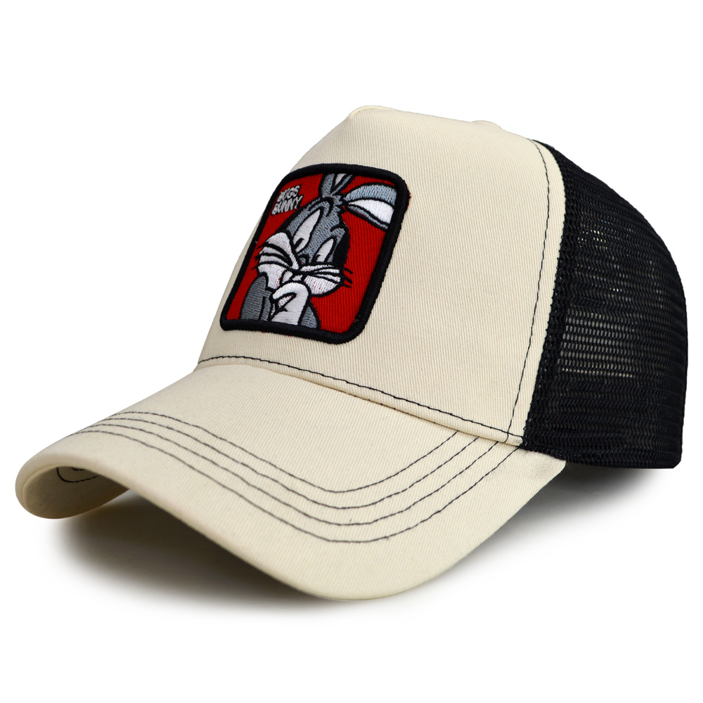 High quality animal embroidered 5 Panels Mesh Trucker Hat