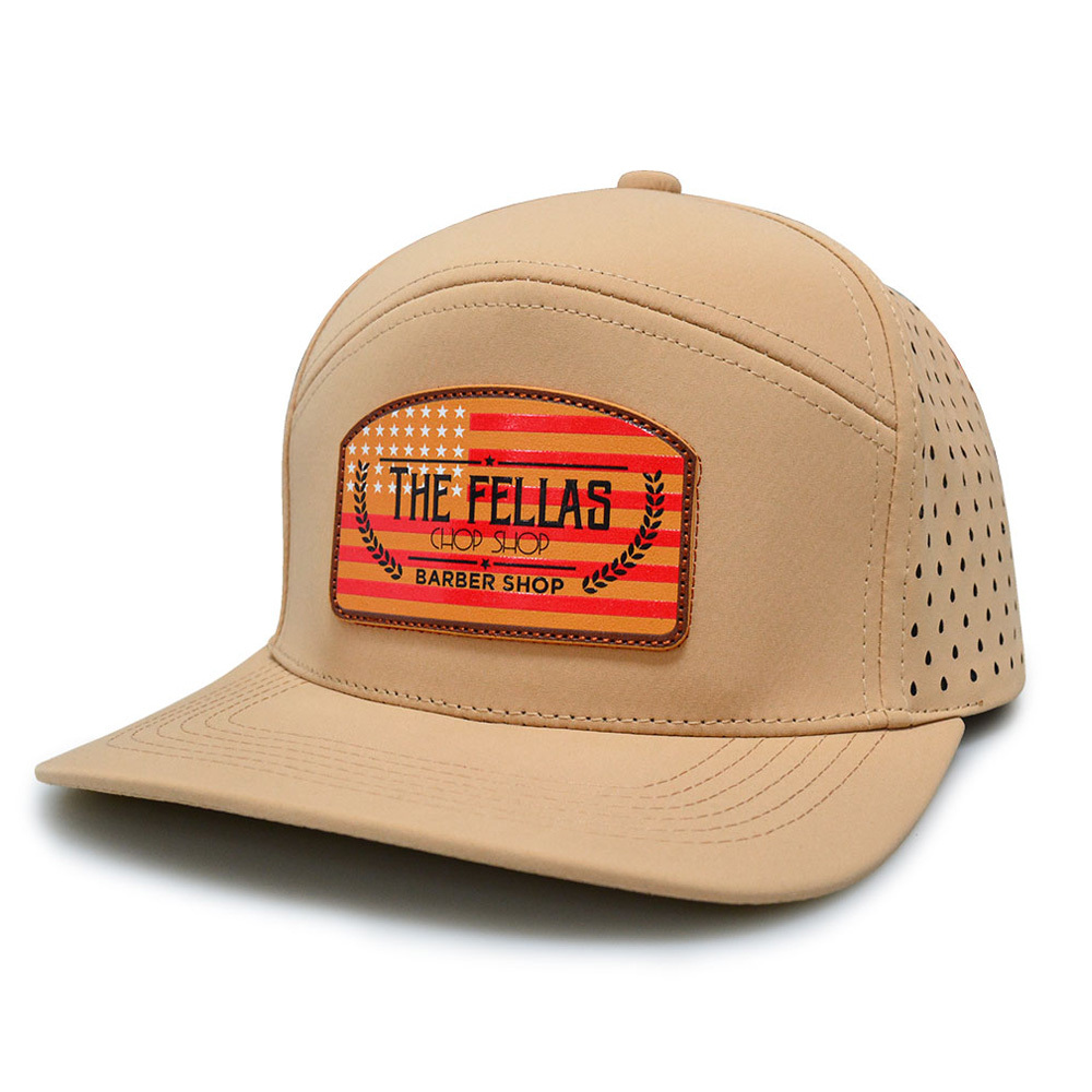 Custom Laser Cut Hole Perforated Snapback Hat Custom Laser Cut Hole Perforated Snapback Hat