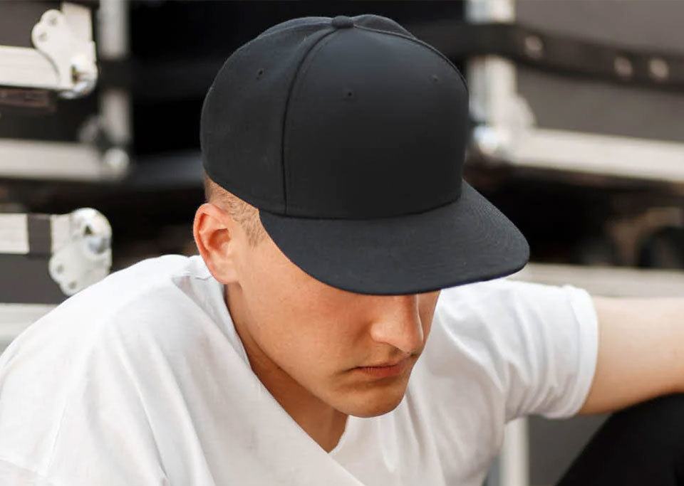 Hard top baseball cap and soft top baseball cap
