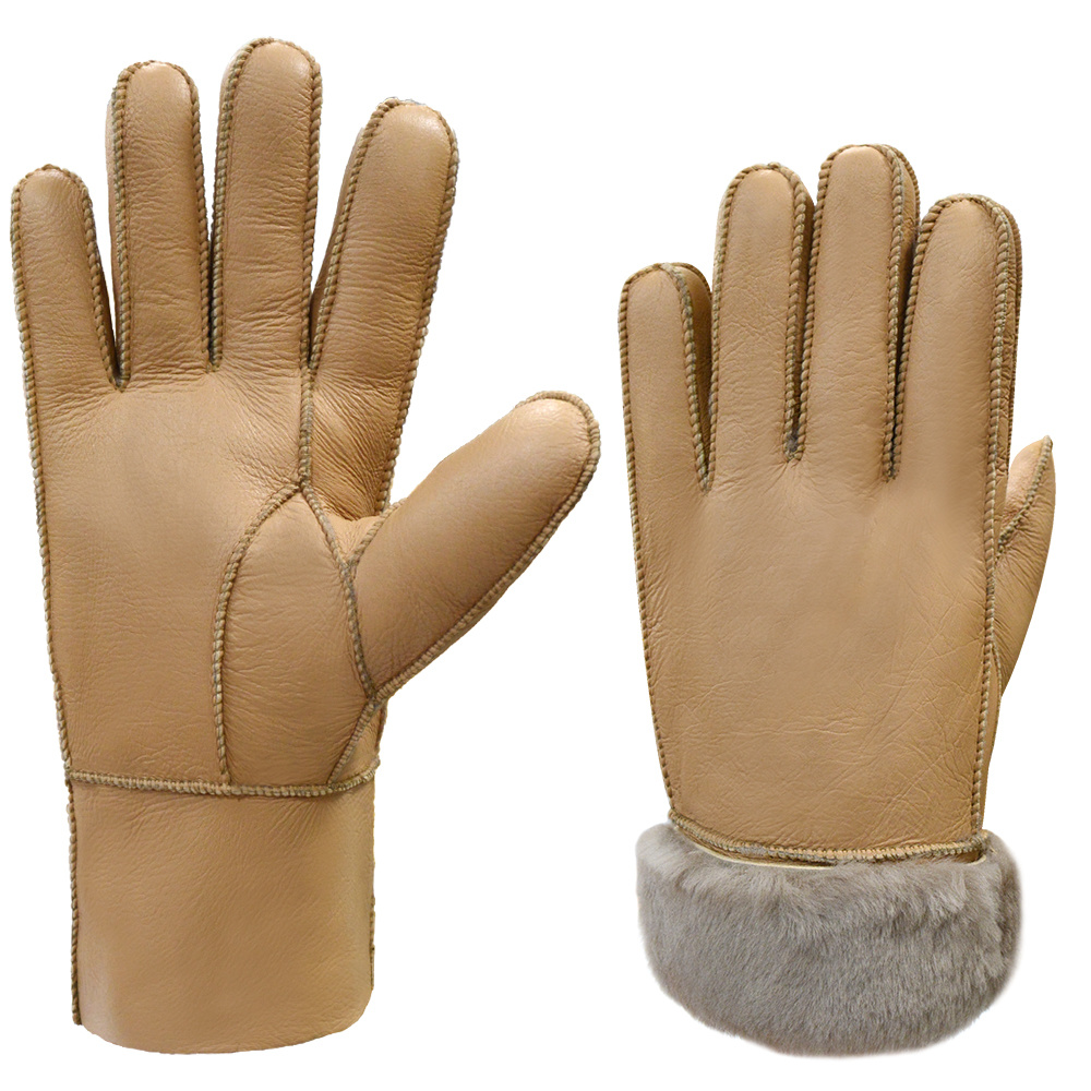 Thick Men Gloves Real Fur Leather Gloves Custom Warm Gloves Thick Men Gloves Real Fur Leather Gloves Custom Warm Gloves