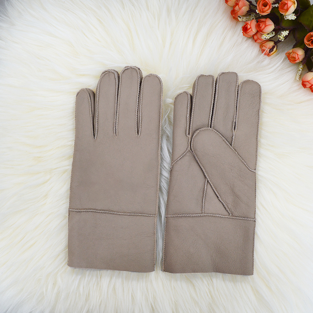 Thick Men Gloves Real Fur Leather Gloves Custom Warm Gloves Thick Men Gloves Real Fur Leather Gloves Custom Warm Gloves