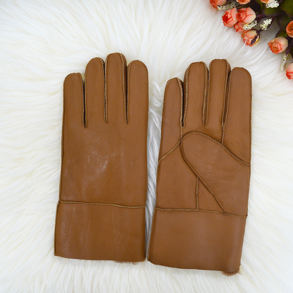 Thick Men Gloves Real Fur Leather Gloves Custom Warm Gloves Thick Men Gloves Real Fur Leather Gloves Custom Warm Gloves