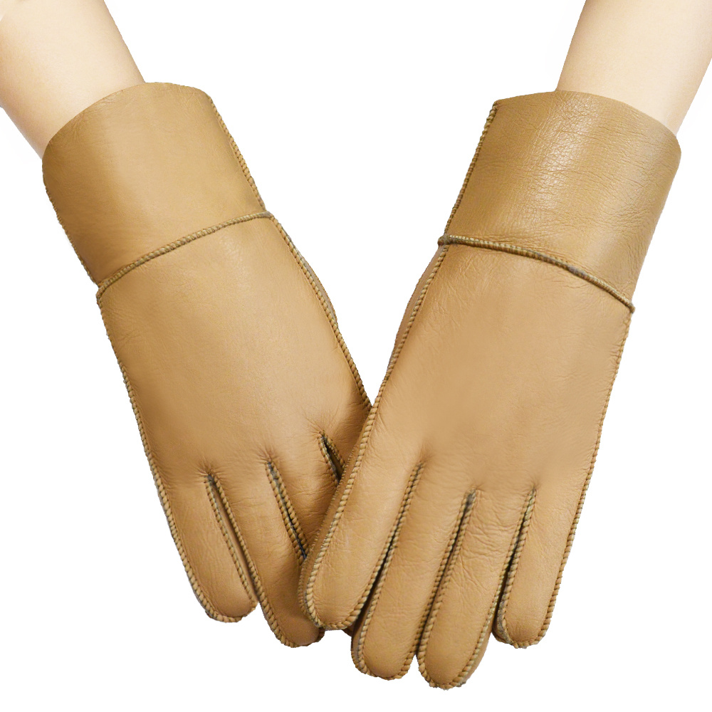 Thick Men Gloves Real Fur Leather Gloves Custom Warm Gloves Thick Men Gloves Real Fur Leather Gloves Custom Warm Gloves