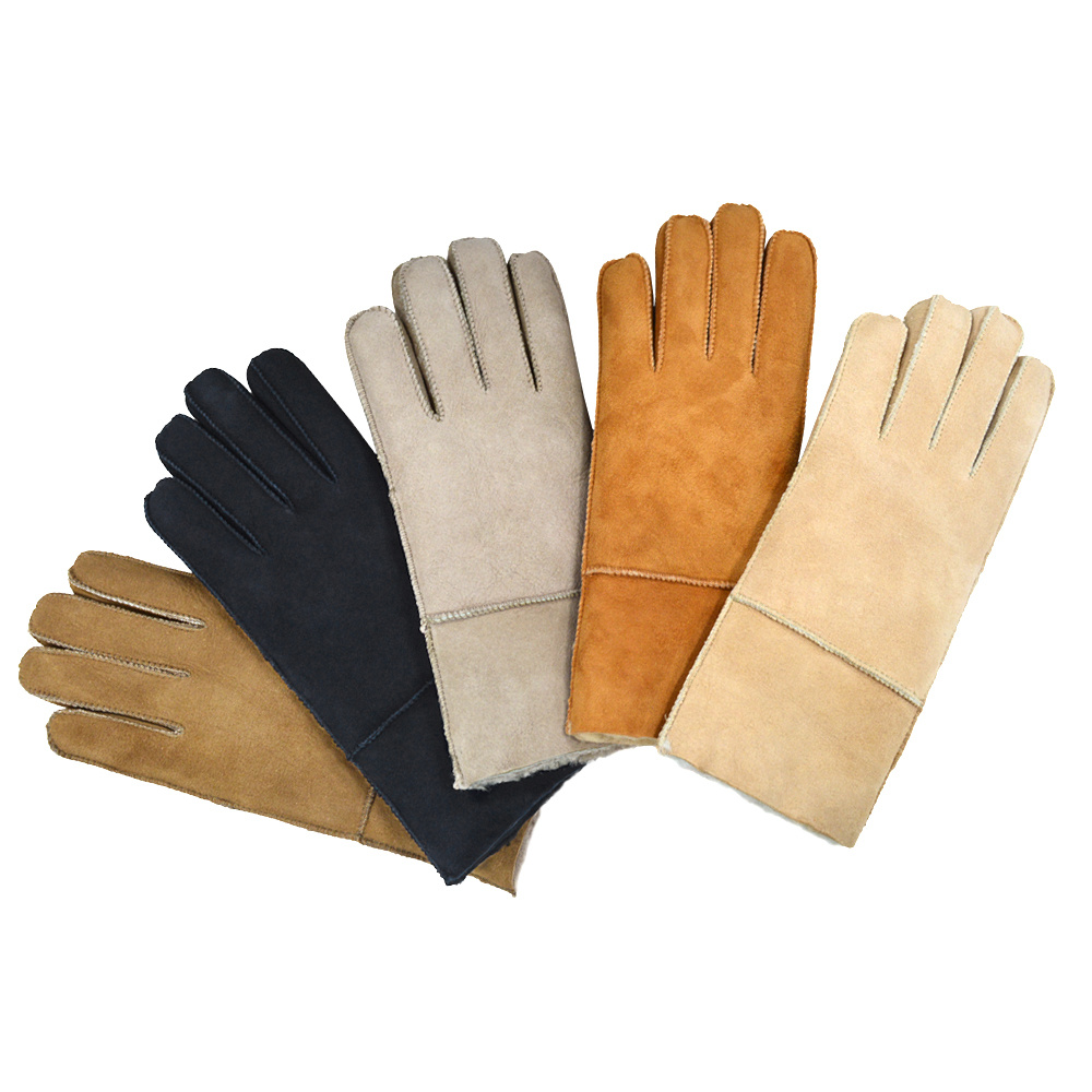 Winter Warm Gloves Genuine Sheepskin Leather Full Fingers Driving Gloves Winter Warm Gloves Genuine Sheepskin Leather Full Fingers Driving Gloves