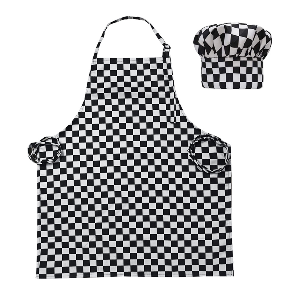 100%Polyester Apron Set Cooking Kitchen Apron and Chef Hat Set 100%Polyester Apron Set Cooking Kitchen Apron and Chef Hat Set