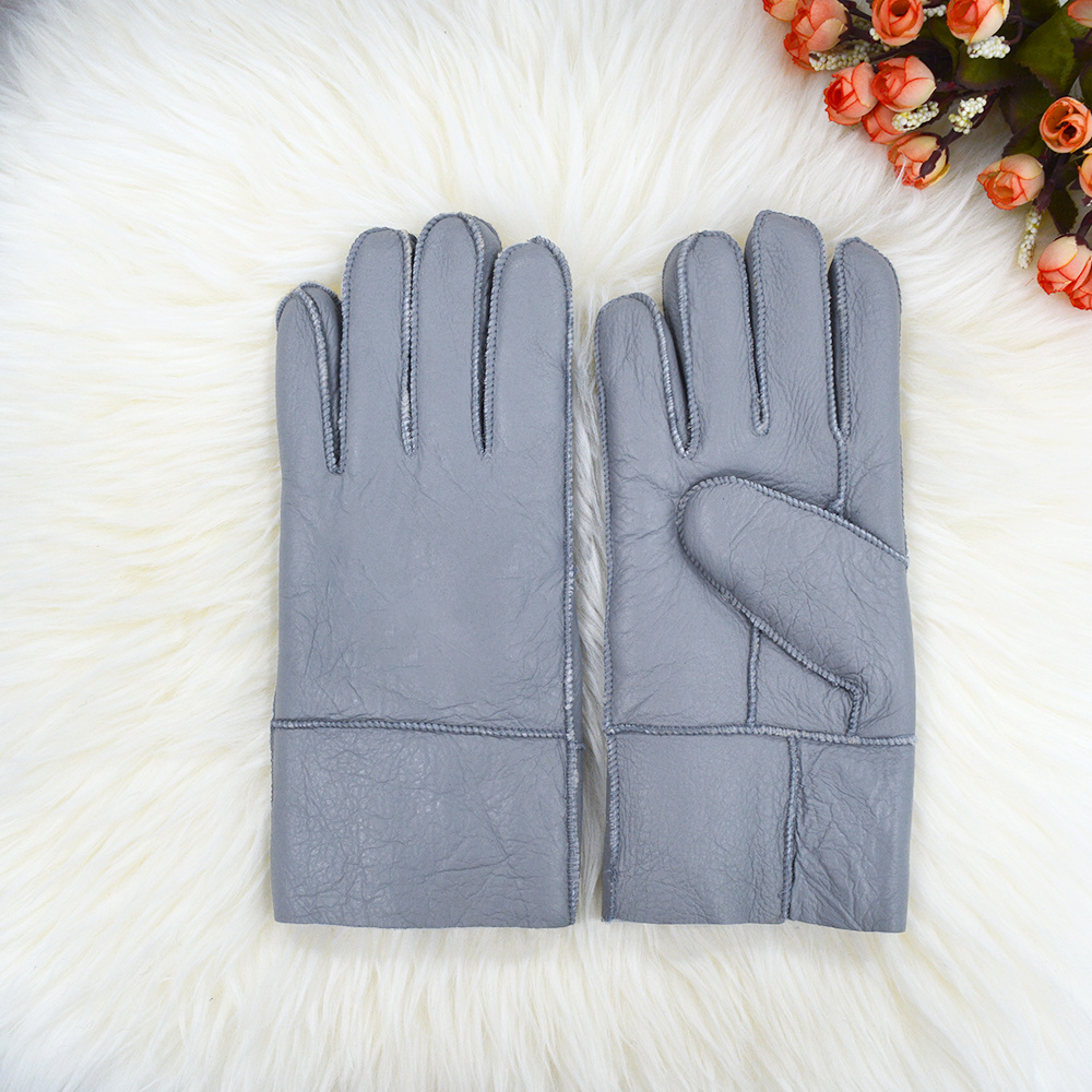 Thick Men Gloves Real Fur Leather Gloves Custom Warm Gloves Thick Men Gloves Real Fur Leather Gloves Custom Warm Gloves