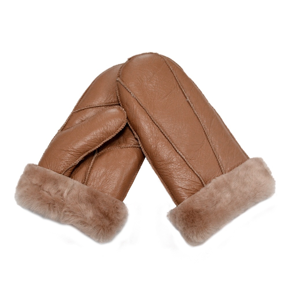 Fur Gloves Sheepskin leather gloves