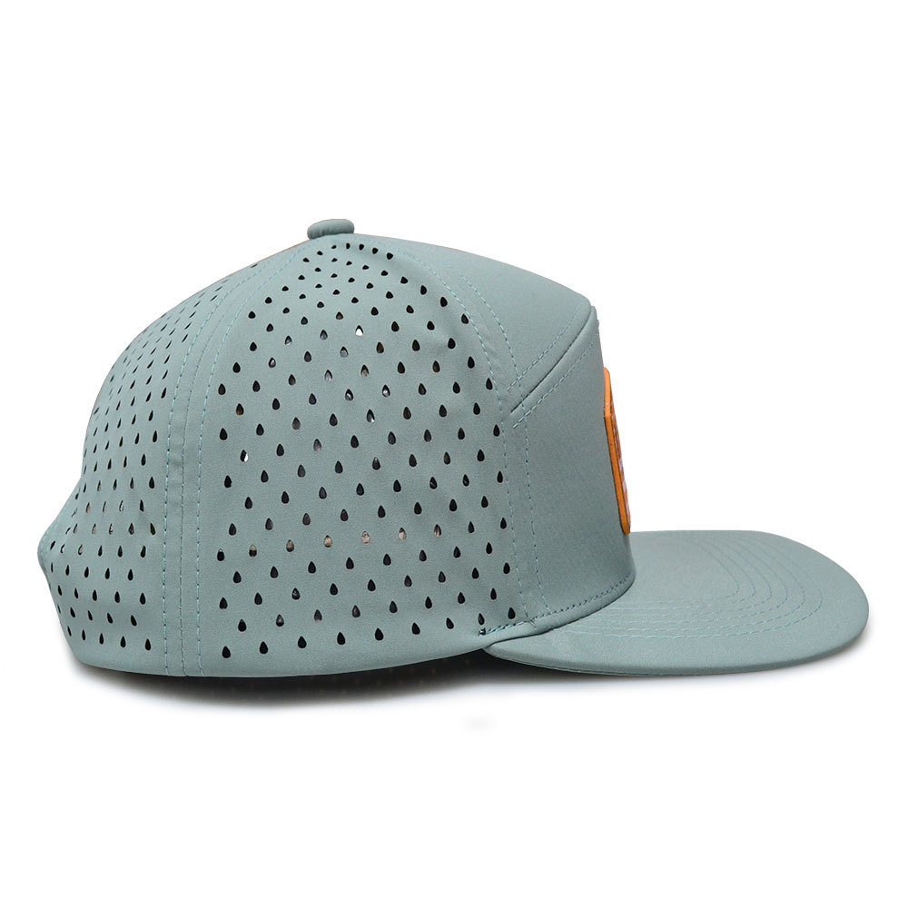 Custom Laser Cut Hole Perforated Snapback Hat Custom Laser Cut Hole Perforated Snapback Hat