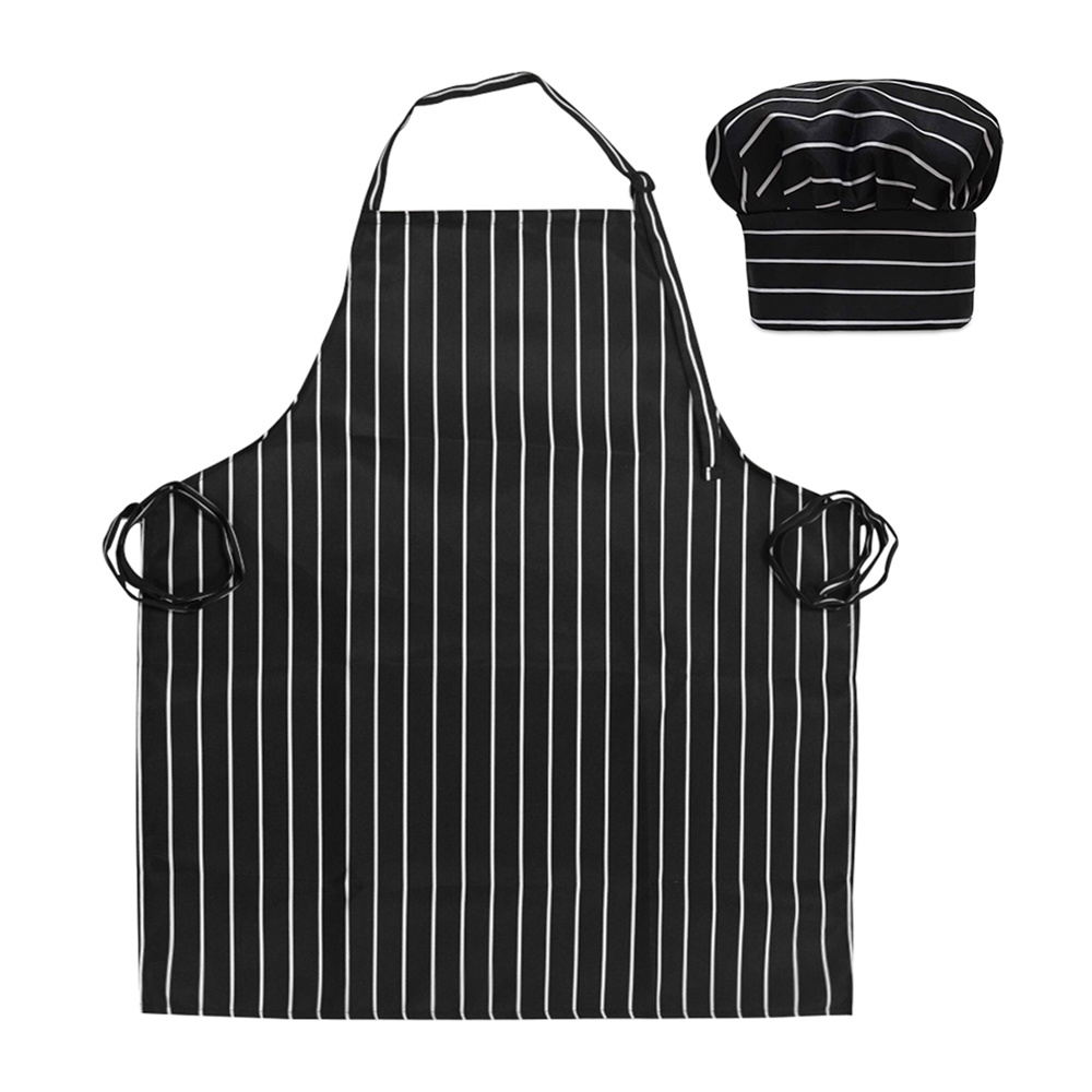 100%Polyester Apron Set Cooking Kitchen Apron and Chef Hat Set 100%Polyester Apron Set Cooking Kitchen Apron and Chef Hat Set