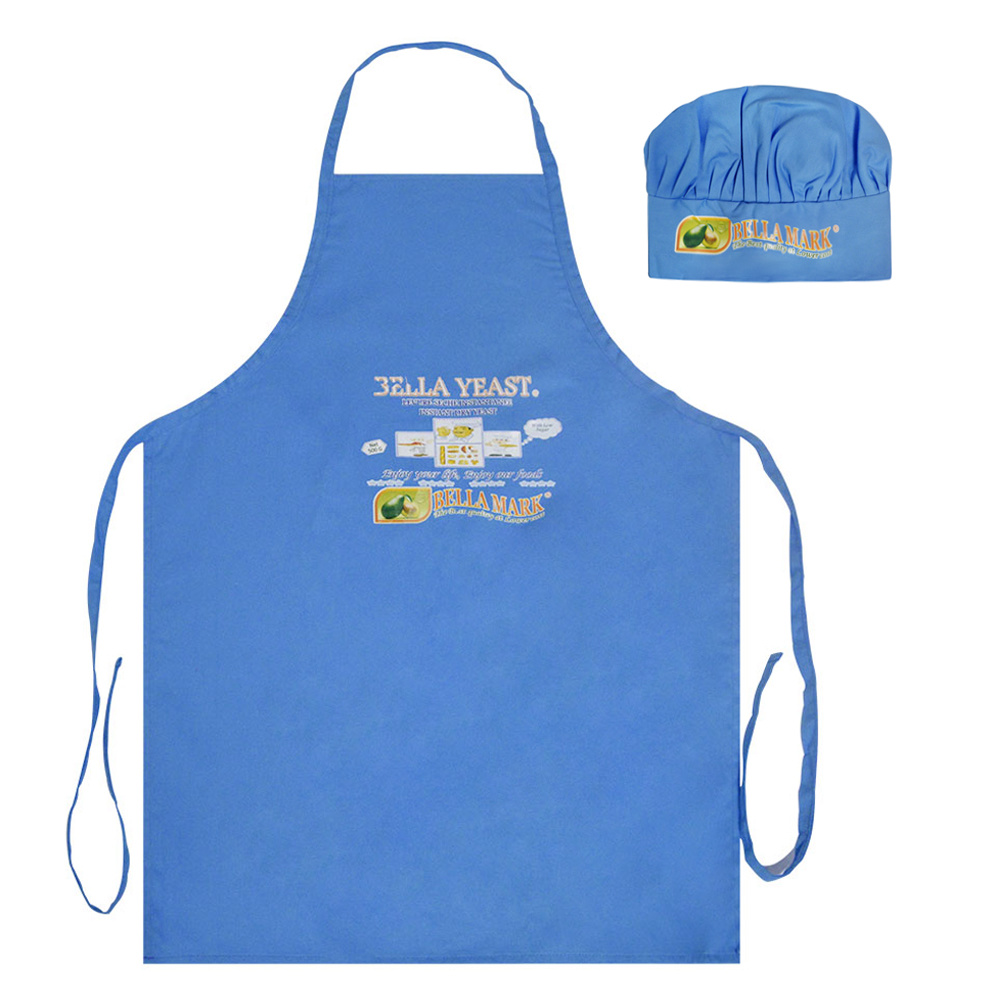 With Custom Printed logo 100% Cotton Baking Apron Suit