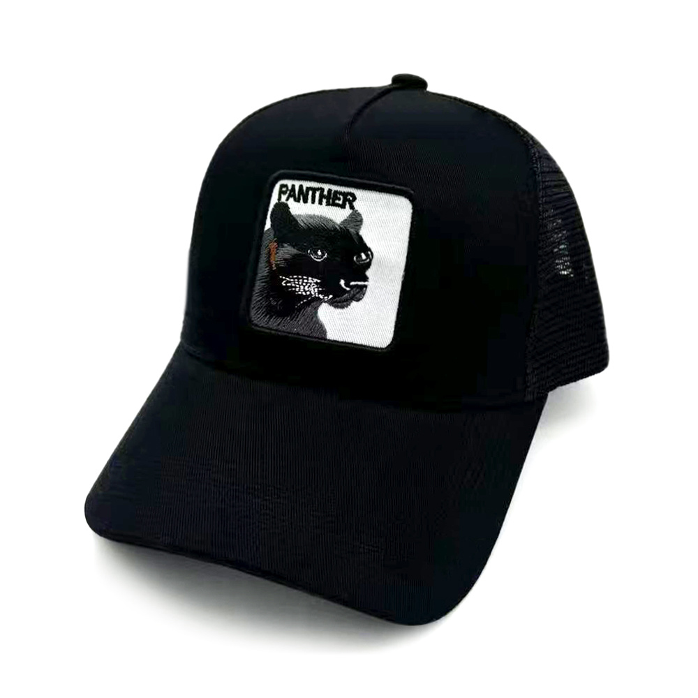 High quality animal embroidered 5 Panels Mesh Trucker Hat High quality animal embroidered 5 Panels Mesh Trucker Hat