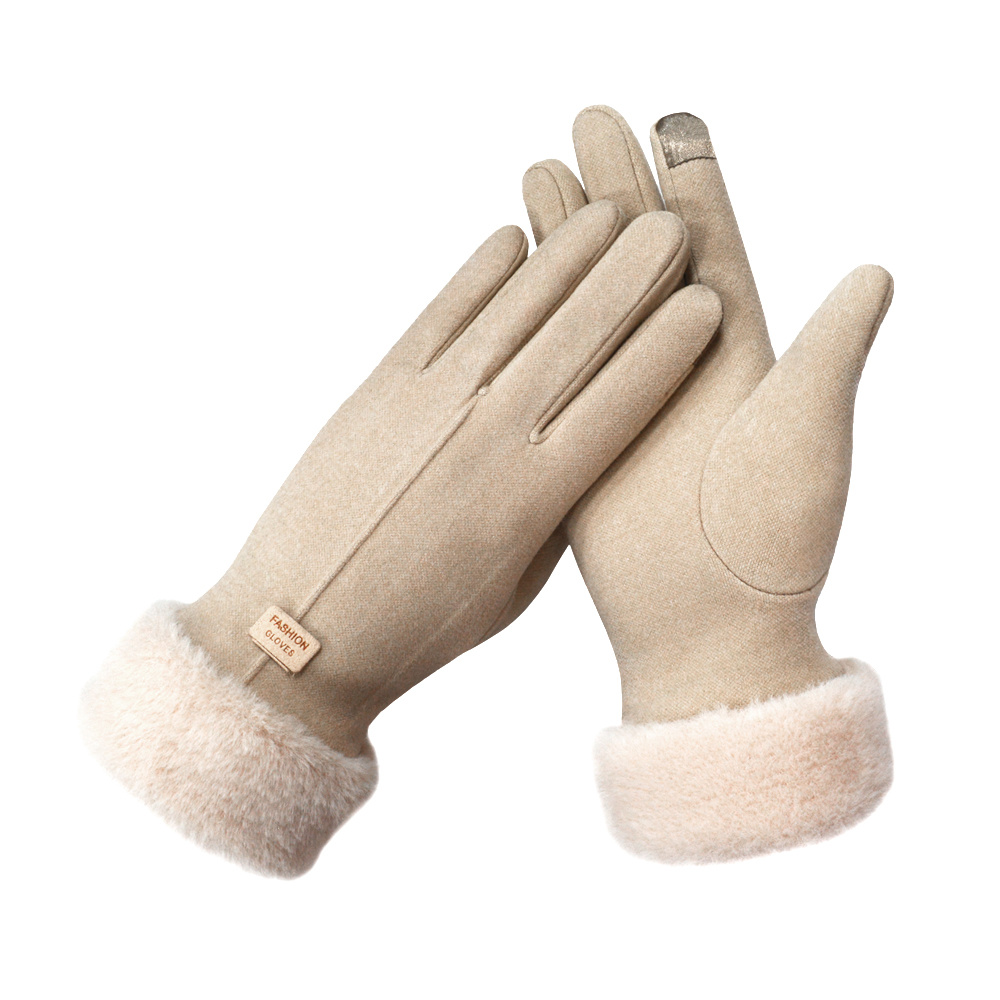 Touch Screen Fashion Gloves Outdoor Winter Warm Suede Gloves Touch Screen Fashion Gloves Outdoor Winter Warm Suede Gloves