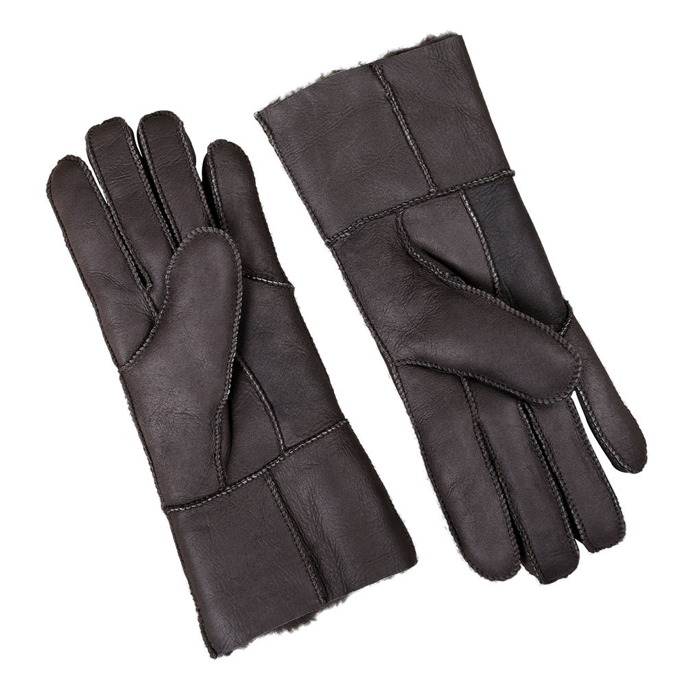Fur sheepskin gloves winter gloves with wool lining