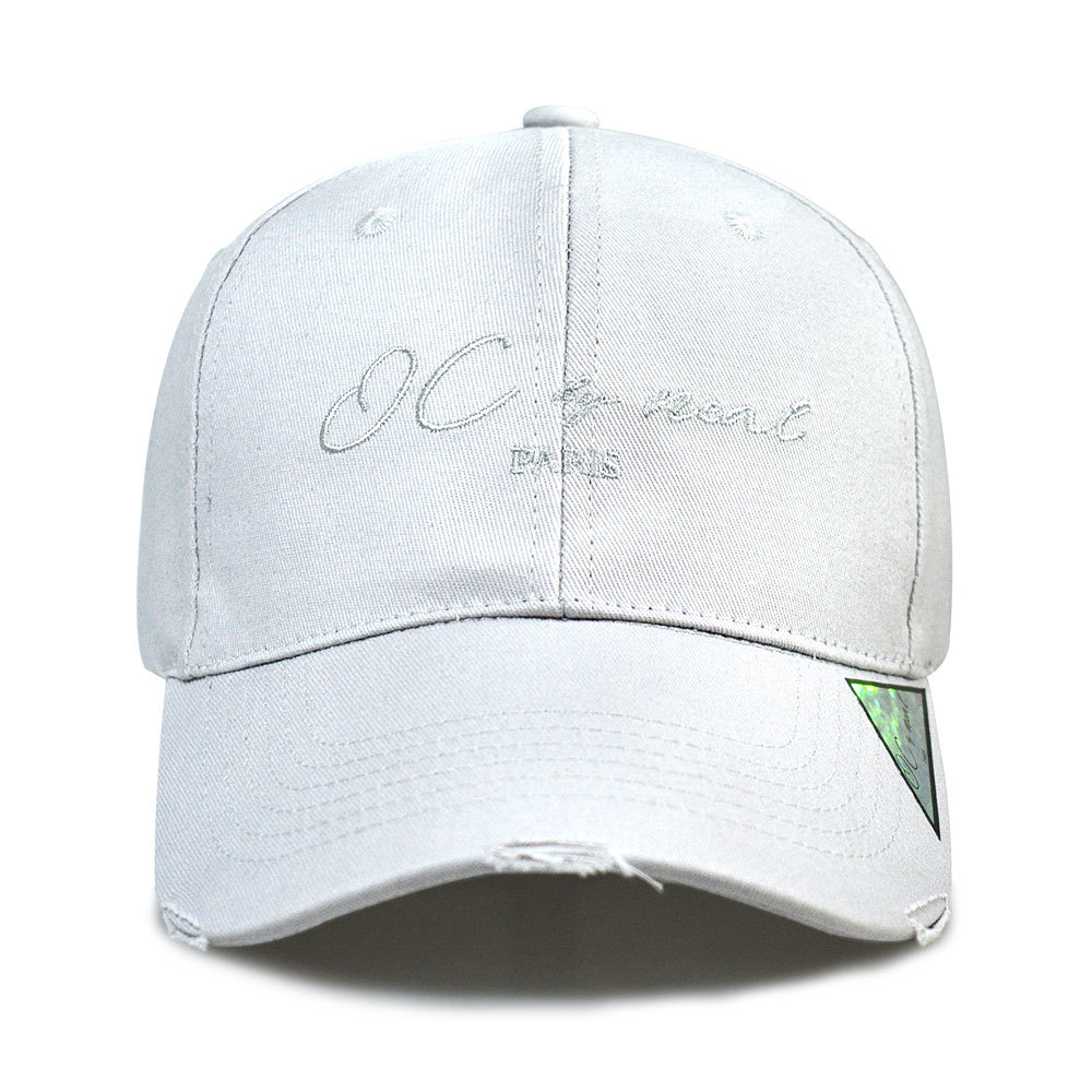 Embroidered logo baseball cap
