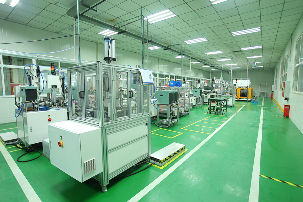 Rotary vane compressor Assembly line 1