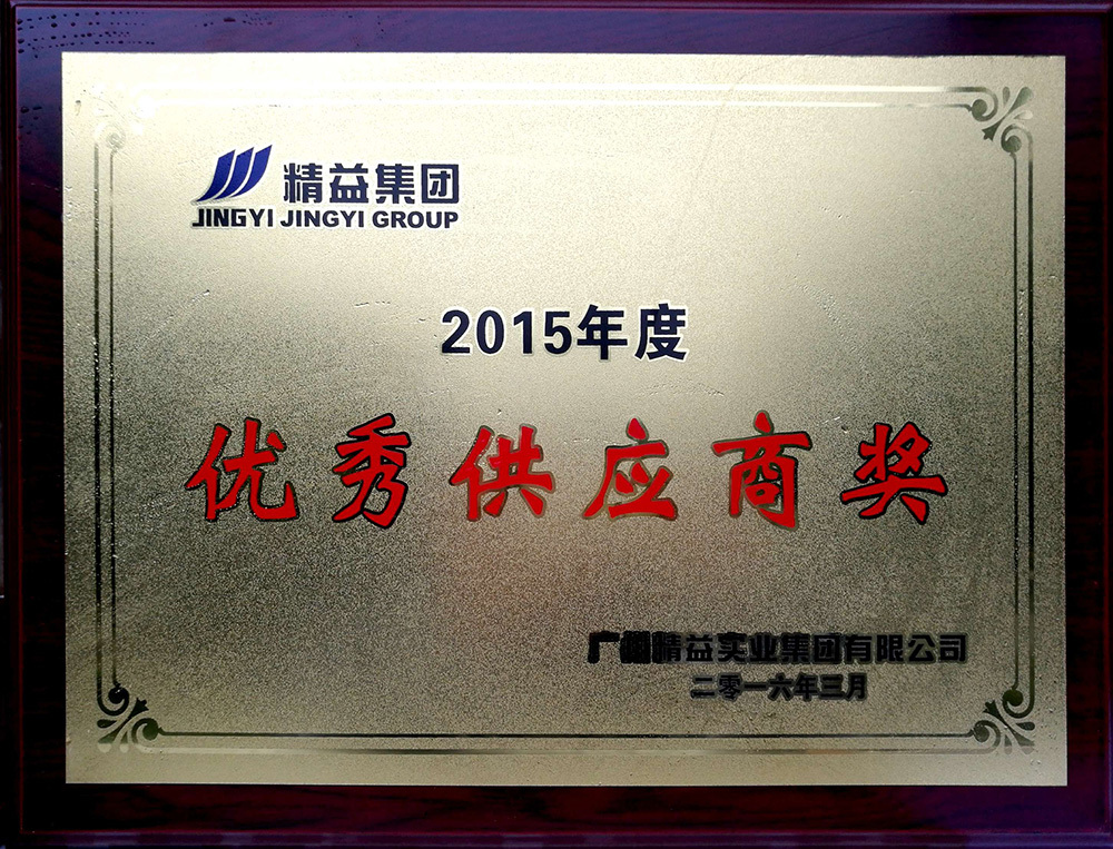 2015 outstanding supplier of lean group 