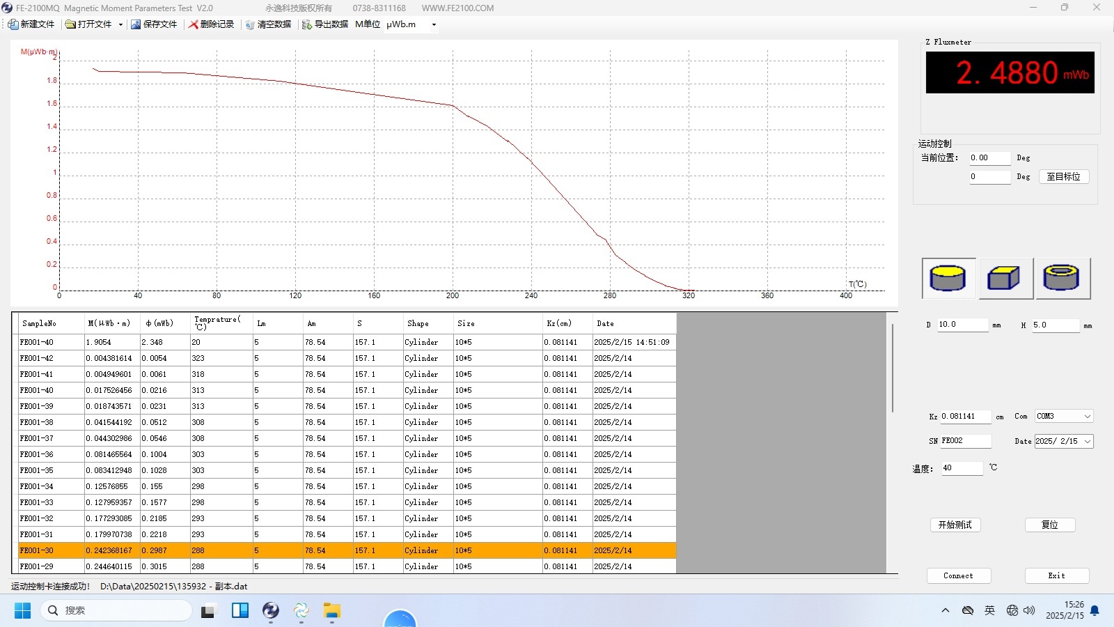 FE-2100MQ(Curie Point)磁性材料居里溫度測量儀