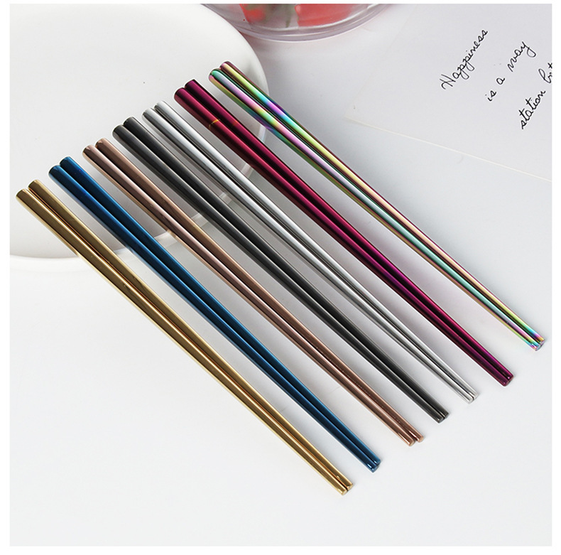Plating titanium chopsticks
