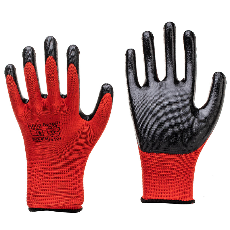 Latex crinkle gloves