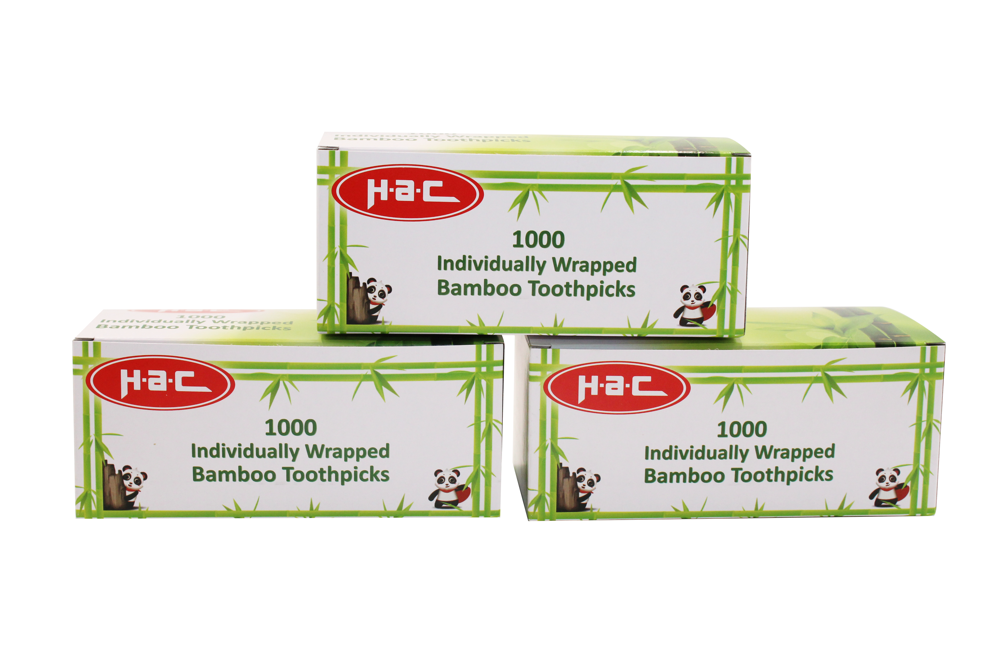Bamboo Toothpicks Individual Packing in color box