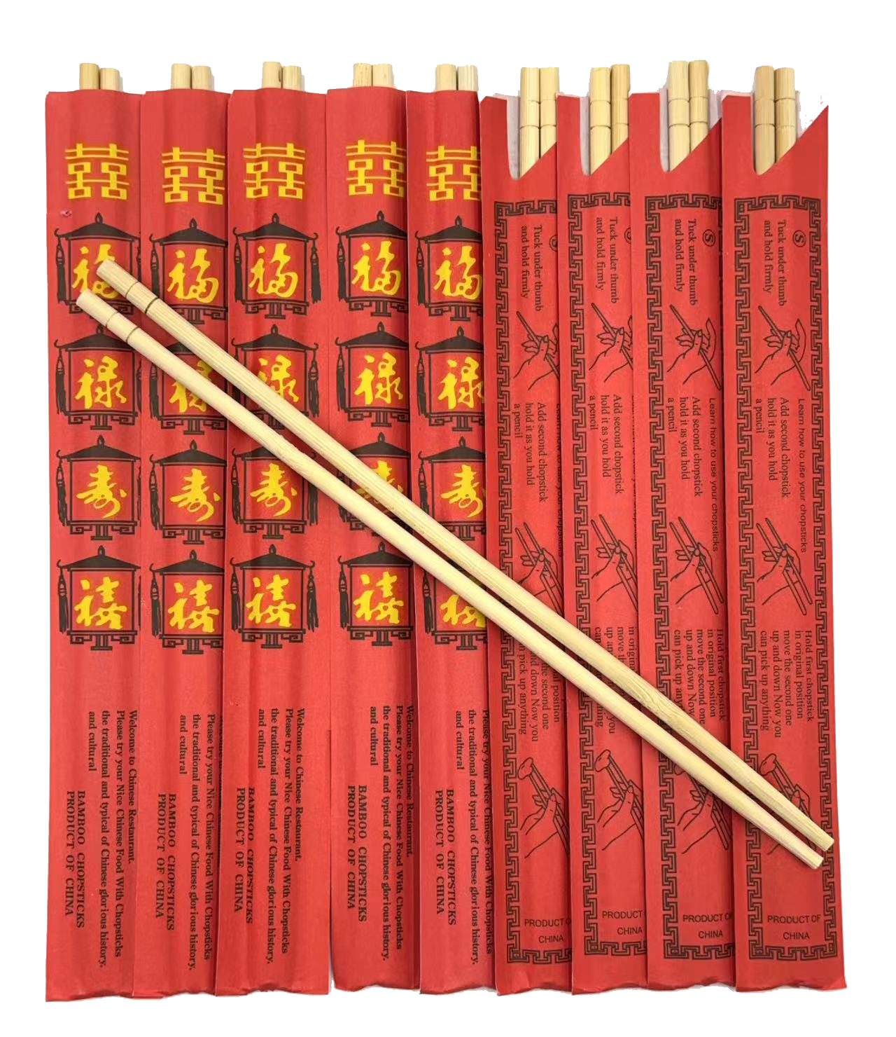 Single Round Disposable bamboo chopsticks