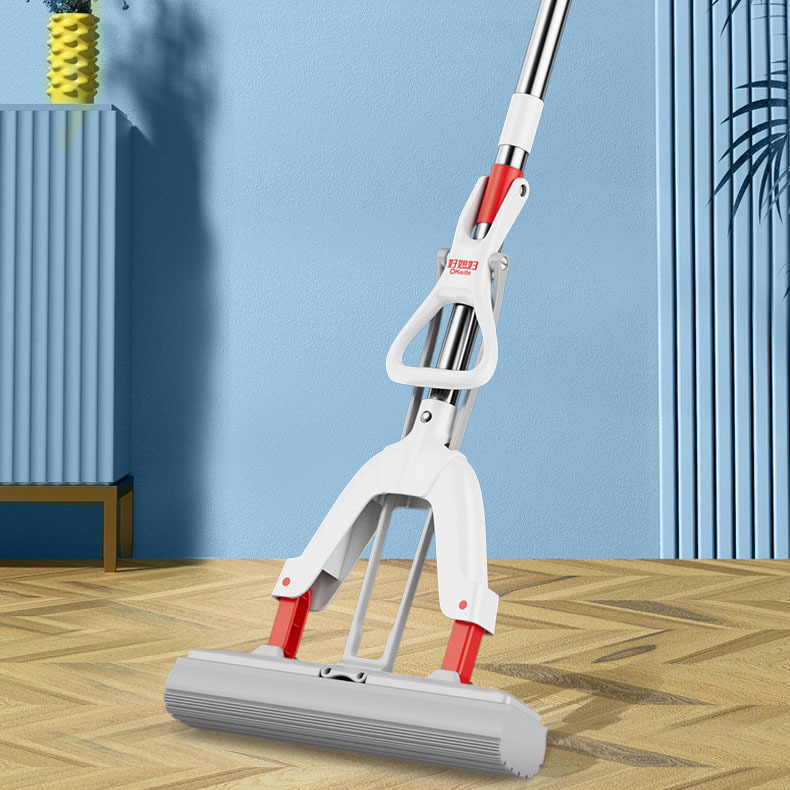 Fold rubber cotton mop