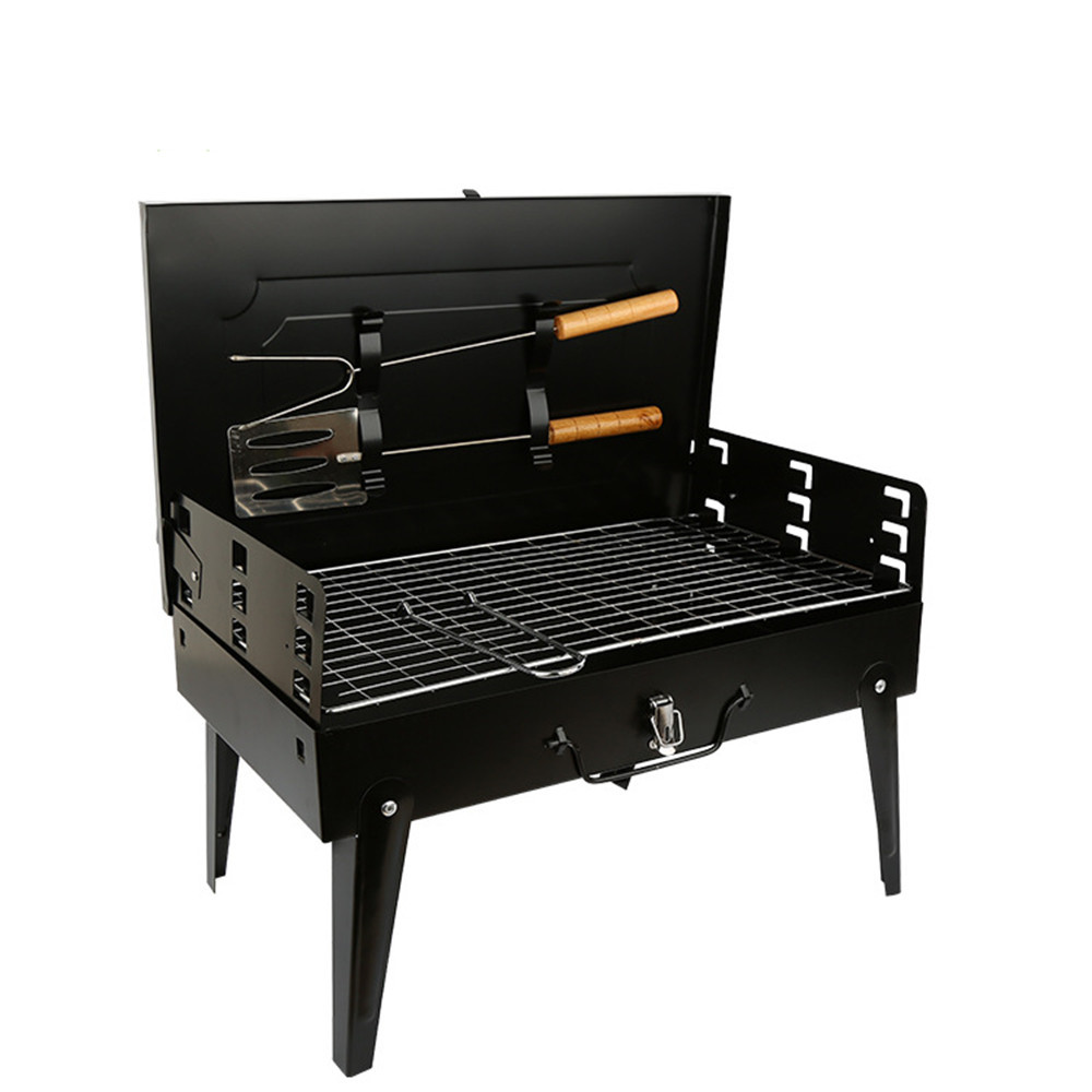 Large size black steel grill